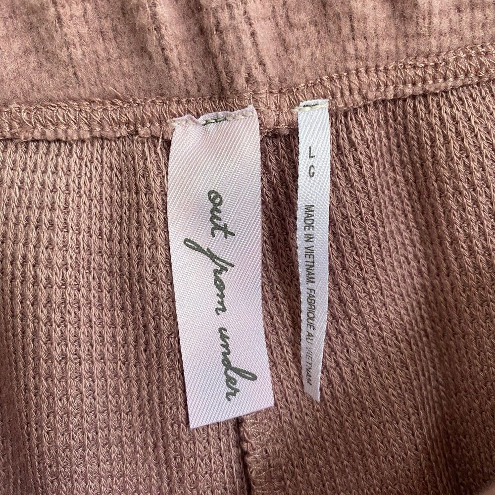 Urban Outfitters Out From Under Mauve Knit Flared Leg Lounge Pants Large - Picture 10 of 13